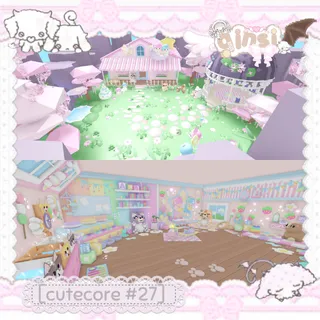 Sanrio Kawaii Cutecore Adopt Me Home House Build Pet Grind House