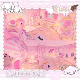 adopt me cutecore toki doki x pusheen house