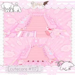 Pastel Pink Unicorn Kawaii Cutecore Adopt Me Home House Build Pet Grind House