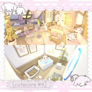  adopt me cutecore bunny house