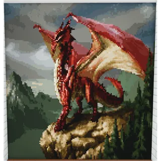 Adopt Me Pixel Art Red Dragon