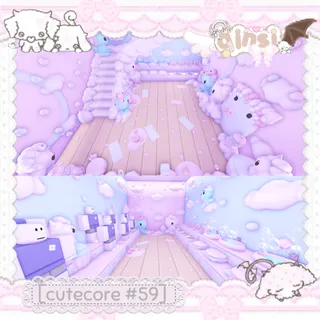 Tokidoki Kawaii Cutecore Adopt Me Home House Build Pet Grind House
