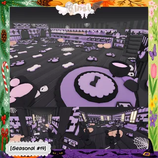 Halloween Purple Goth Seasonal Adopt Me Home House Build Pet Grind House