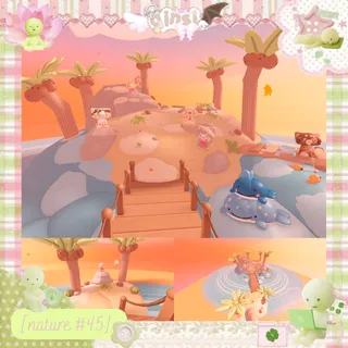 Sunset Tropical Island Nature Adopt Me Home House Build