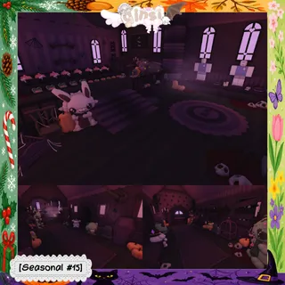 Halloween Gothic Spooky Seasonal Adopt Me Home House Build Pet Grind House