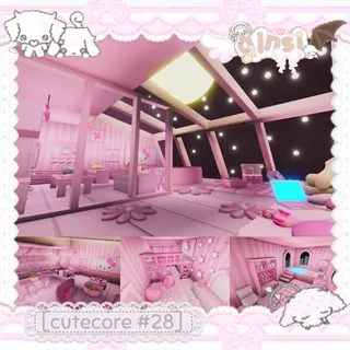 adopt me simple cutecore hello kitty apartment house