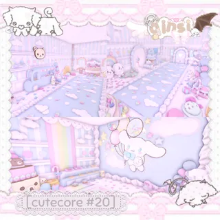 adopt me cutecore cinnamoroll blue pastel house
