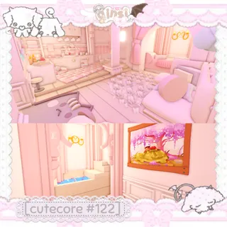 Pink Coquette Kawaii Cutecore Adopt Me Home House Build