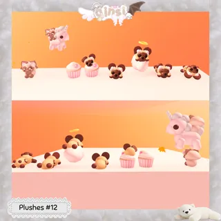 African Wild Dog Pose Adopt Me Plushes Pack