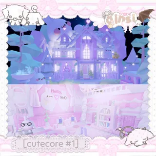 adopt me cutecore molang mansion