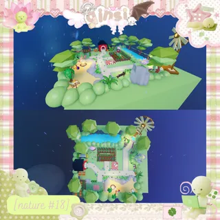 Floating Farm Island Nature Adopt Me Home House Build