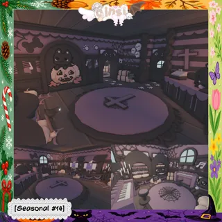 Halloween Black Cat Seasonal Adopt Me Home House Build Pet Grind House