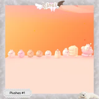 Molang Bunny Dessert Adopt Me Plushes Pack