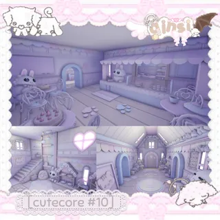 Bunny Bakery Cafe Pet Grind House Kawaii Cutecore Adopt Me Home House Build