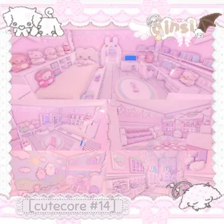 Bunny Plush Playroom Kawaii Cutecore Adopt Me Home House Build