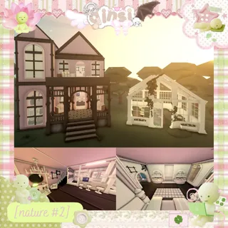 Pink Victorian Greenhouse Nature Adopt Me Home House Build