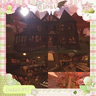 Autumn Tudor Forest Manor Nature Adopt Me Home House Build