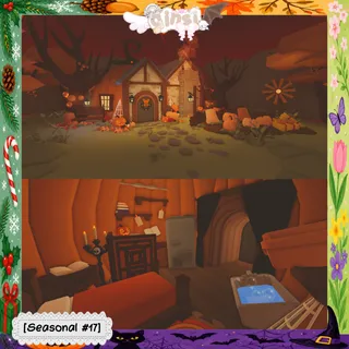 Halloween Pumpkin Cottage Spooky Seasonal Adopt Me Home House Build