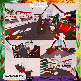 Cozy Christmas Seasonal Adopt Me Home House Build Pet Grind House