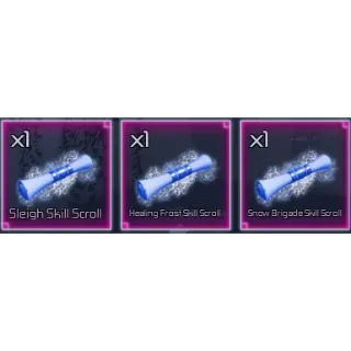 3 WINTER SCROLLS ❄️ | Snow Brigade, Healing Frost, Sleigh Skill