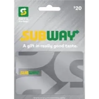 $60.00 USD  SUBWAY GIFT CARD --- AUTO DELIVERY ( CODE SAFETY Can keep use for in later )
