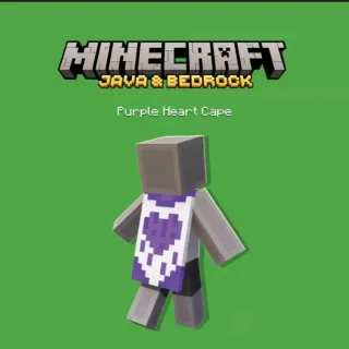 MINECRAFT - PURPLE HEART CAPE - AUTO DELIVERY
