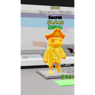 Fortnite Steal The Brainrot Gold Frogatto Piratto