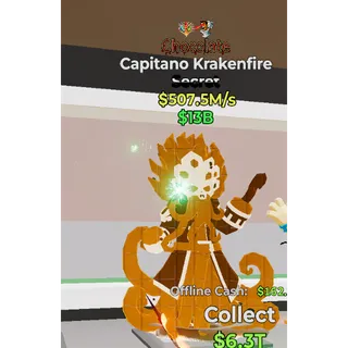 Fortnite Steal The Brainrot Chocolate Capitano Krakenfire