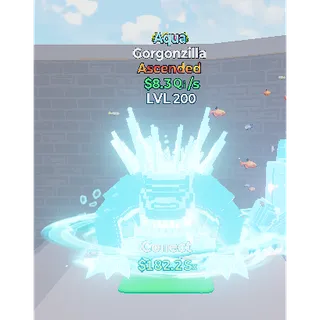 Fortnite Go Up For Brainrots Aqua Gorgonzilla Ascended Level 200