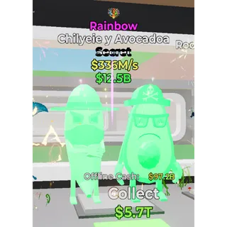 Fortnite Steal The Brainrot Rainbow Chilyeie y Avocadoa