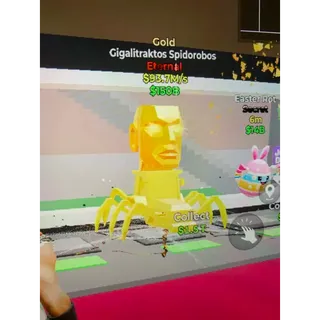 Fortnite Steal The Brainrot Gold Gigalitraktos Spidorobos