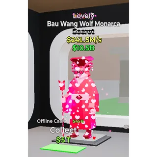 Fortnite Steal The Brainrot Lovely Bau Wang Wolf Monarca