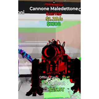 Fortnite Steal The Brainrot Darkness Cannone Maledettone