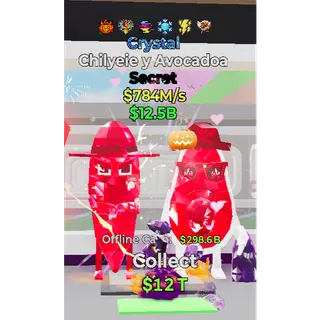 Fortnite Steal The Brainrot Crystal Chilyeie y Avocadoa