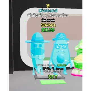 Fortnite Steal The Brainrot Diamond Chilyeie y Avocadoa