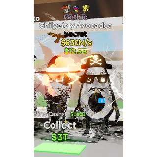 Fortnite Steal The Brainrot Gothic Chilyeie y Avocadoa