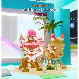 Fortnite Steal The Brainrot Summer Gattino e Mortosso
