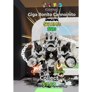 Fortnite Steal The Brainrot Gothic Giga Bonito Cannoinito