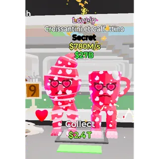 Fortnite Steal The Brainrot Lovely Croissantini et Caffettino