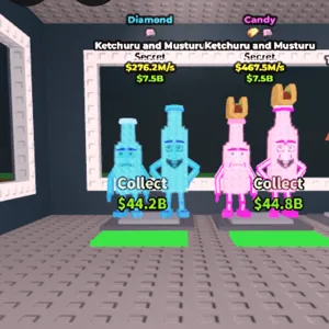 2 ketchup and mustard