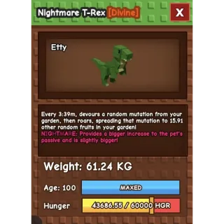 Nightmare T-rex