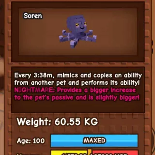 60+ Kg Nightmare Minic