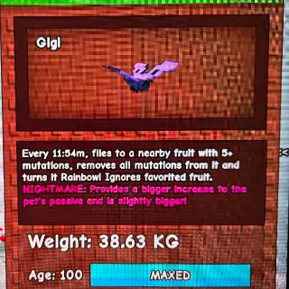 Nightmare Butterfly 38kg