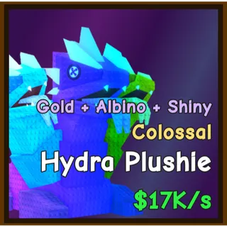 CATACH AND TAME - SHINY GOLD ALBINO - HYDRA PLUSHIE