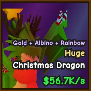 CATACH AND TAME - RAINBOW GOLD ALBINO - CHRISTMAS DRAGON