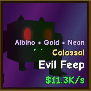 CATACH AND TAME - NEON GOLD ALBINO - EVIL FEEP