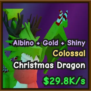 CATACH AND TAME - SHINY GOLD ALBINO - CHRISTMAS DRAGON