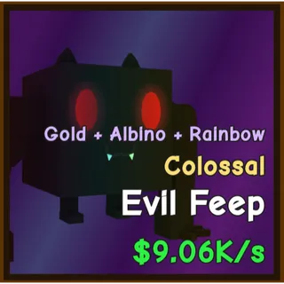 CATACH AND TAME - RAINBOW GOLD ALBINO - EVIL FEEP