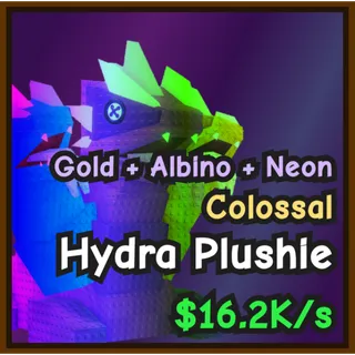 CATACH AND TAME - NEON GOLD ALBINO - HYDRA PLUSHIE