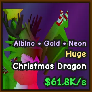 CATACH AND TAME - NEON GOLD ALBINO - CHRISTMAS DRAGON